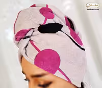 کلاه حمام هندی پودایران طرح شبنم بنفش