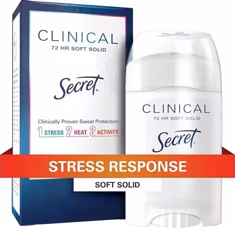 مام کلینیکال سکرت مدل STRESS RESPONSE | محافظت 72 ساعته، ضد تعریق ناشی از استرس، فاقد الکل