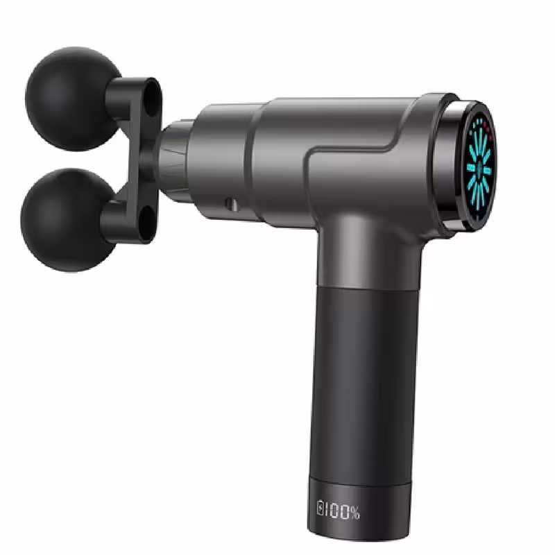 ماساژور تفنگی لرزشی، ضربه‌ای و حرکتی مدل MDHL8121، دارای 7 عدد سری، با قابلیت کاهش گرفتگی عضلات، دارای صفحه نمایش، به همراه دفترچه راهنما، کیف و شارژر مخصوص