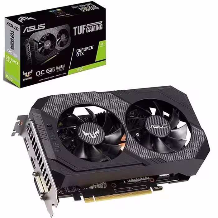 کارت گرافیک ایسوس مدل TUF GTX1660 حافظه 6GB