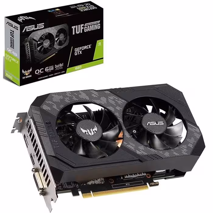 کارت گرافیک ایسوس مدل TUF GTX1660 حافظه 6GB