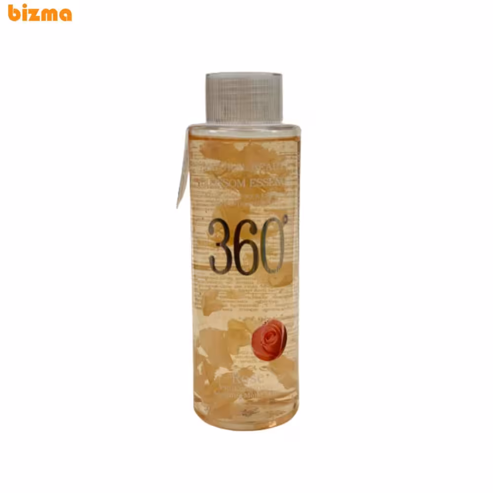 تونر پاک کننده آرایش صورت 360 مدل Rose حجم 300 میلی لیتر