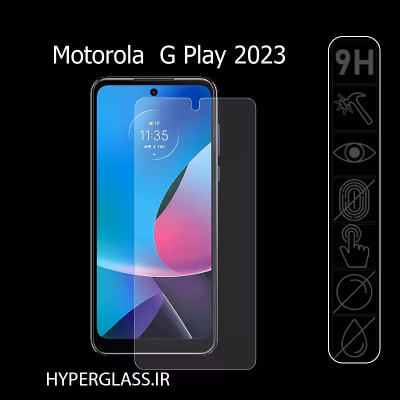 گلس اورجینال محافظ صفحه نمایش گوشی موتورولا Motorola Moto G Play (2023)