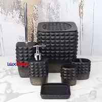 ست سرویس بهداشتی رزین راحیل کد 1628 شش پارچه