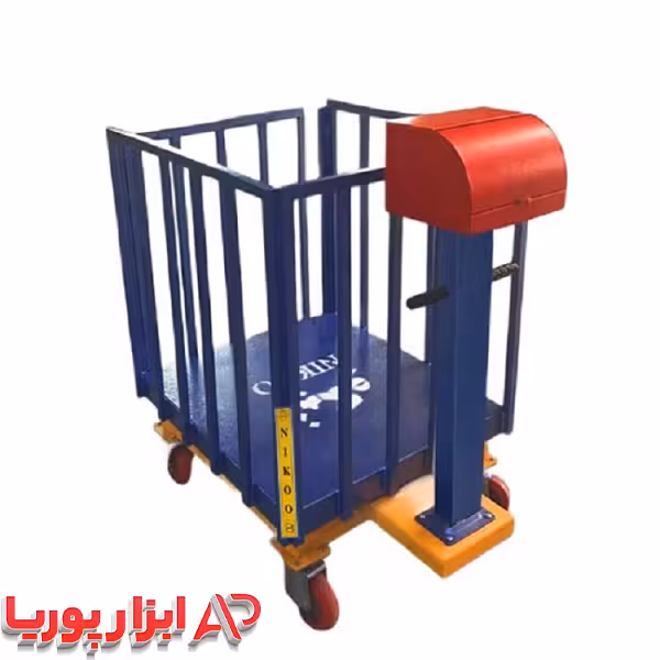 باسکول 750 کیلویی دام کش چرخدار نیکو