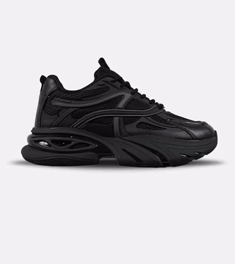 کفش کتانی مردانه و زنانه مشکی BALENCIAGA runner sneaker مدل 7890