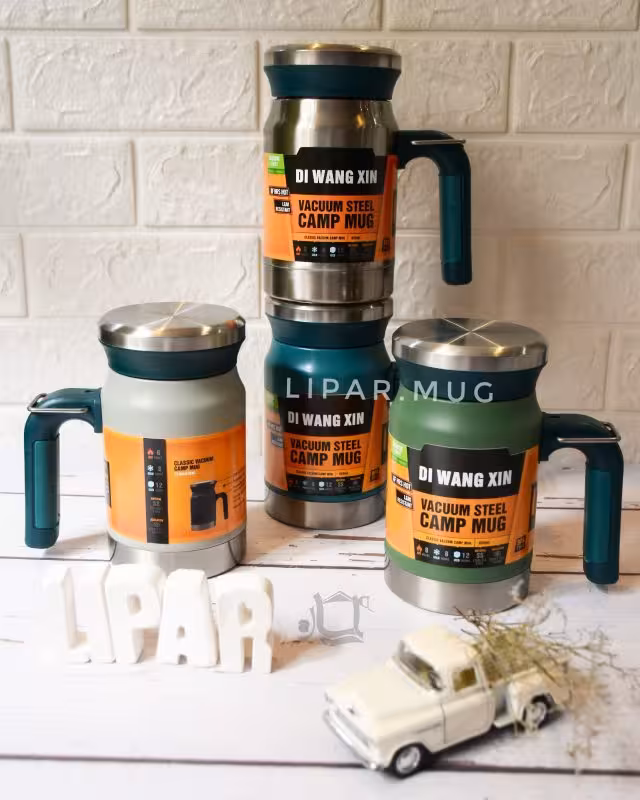 فلاسک طرح استنلی دسته دار