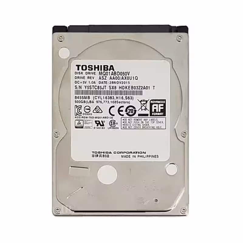 هارد HDD لپ تاپ 500 گیگابایت توشیبا مدل MQ01ABD050V  نو با گارانتی یکساله