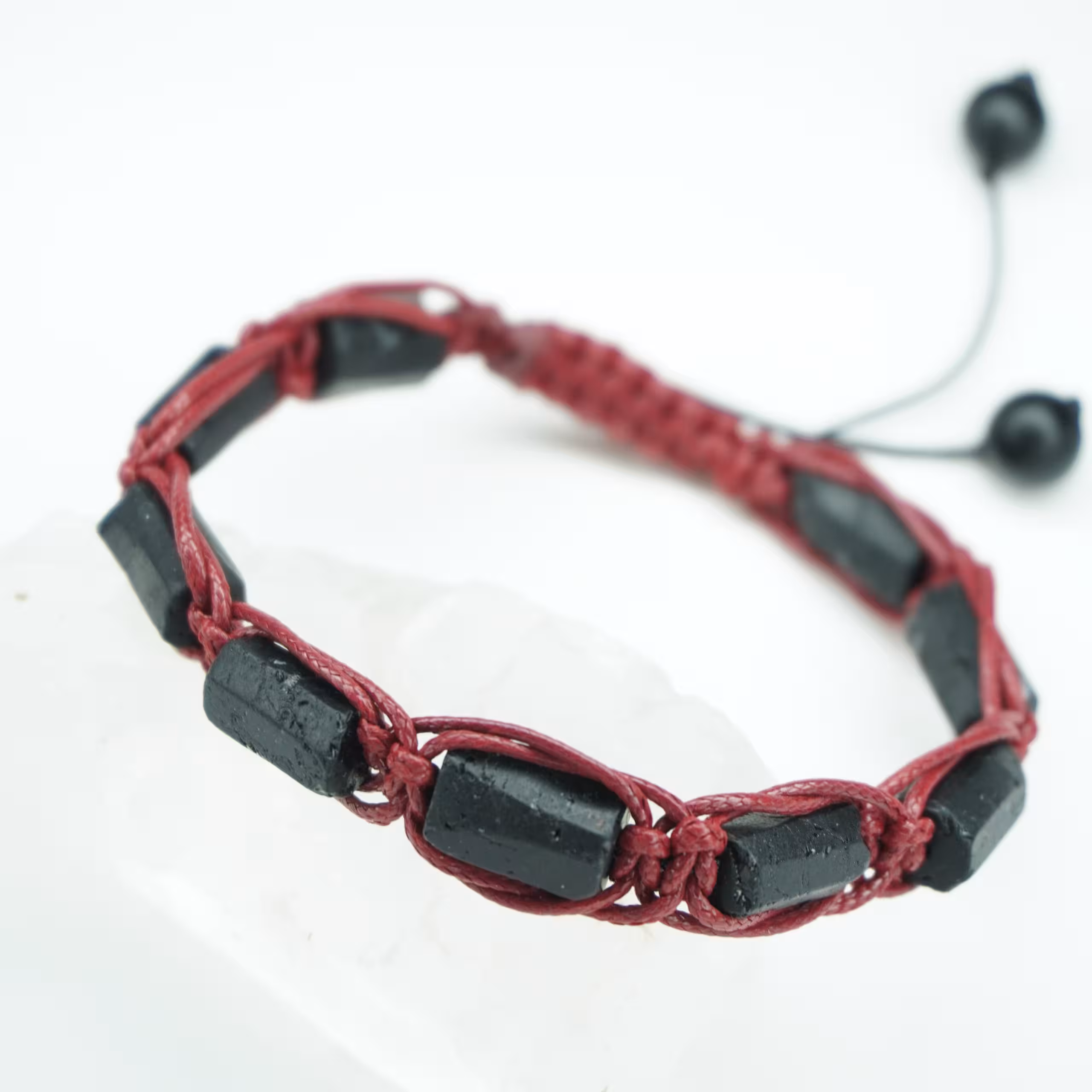 دستبند سنگ تورمالین راف کد 310195