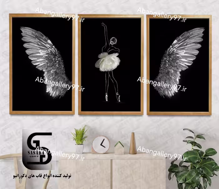 تابلو دکوراتیو سه تکه 60*40 درجه1