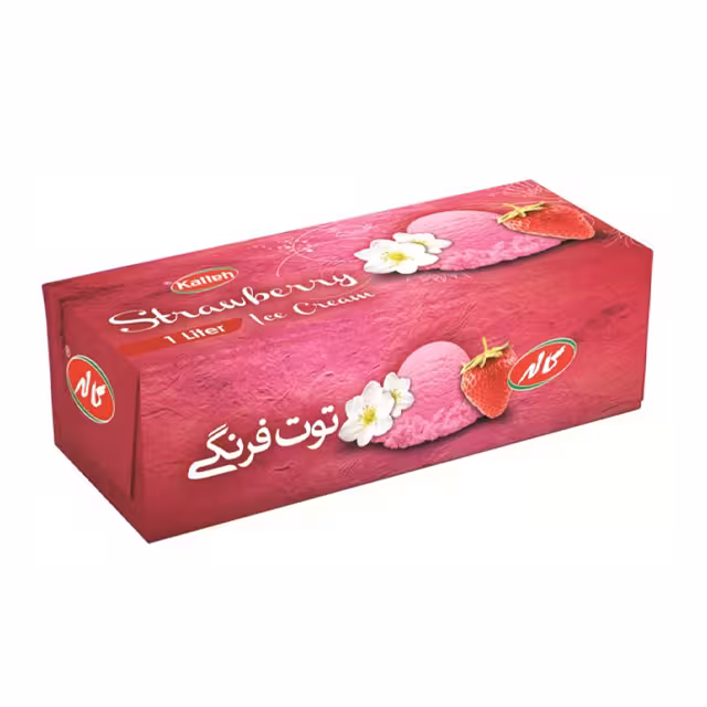 بستنی توت فرنگی کاله 1000 میلی لیتری