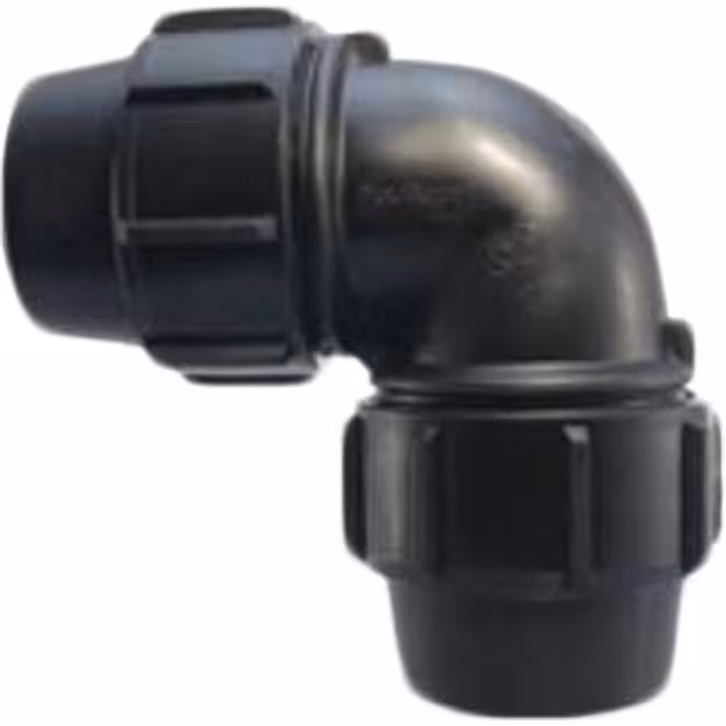 زانو مساوی پلی اتیلن پیچی 90 پویا