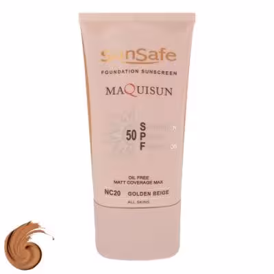 کرم ضد آفتاب رنگی سانسیف SPF50 مدل NC20 مناسب انواع پوست، حجم 40 میلیلیتر