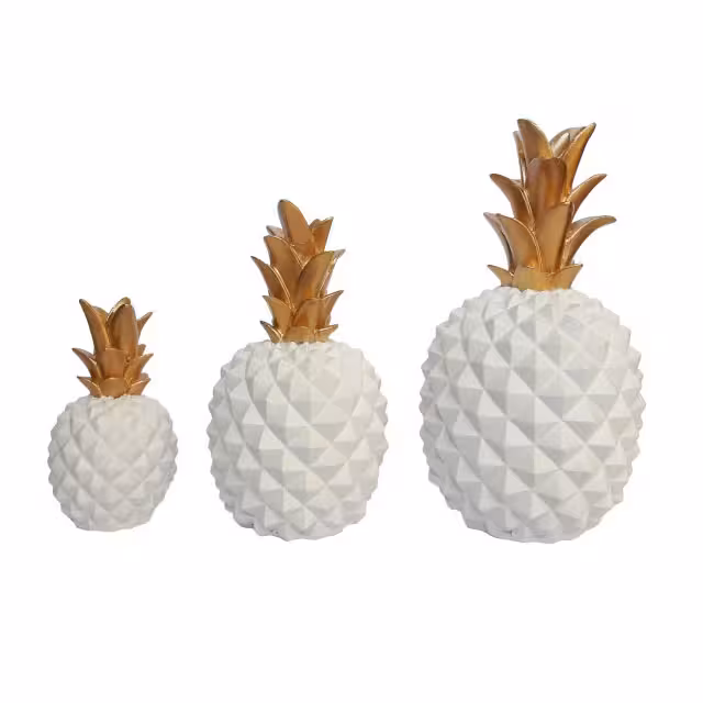 مجسمه پلی استر مدل آناناس سه سایز کد 30