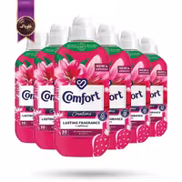 6 عدد نرم‌کننده لباس کامفورت Comfort با رایحه توت‌فرنگی و سوسن Strawberry & Lily حجم 900 میلی لیتر (اورجینال)
