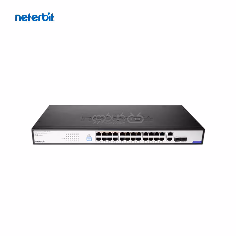 سوییچ شبکه 28 پورت غیر مدیریتی نتربیت مدل NGS – F1028P-A