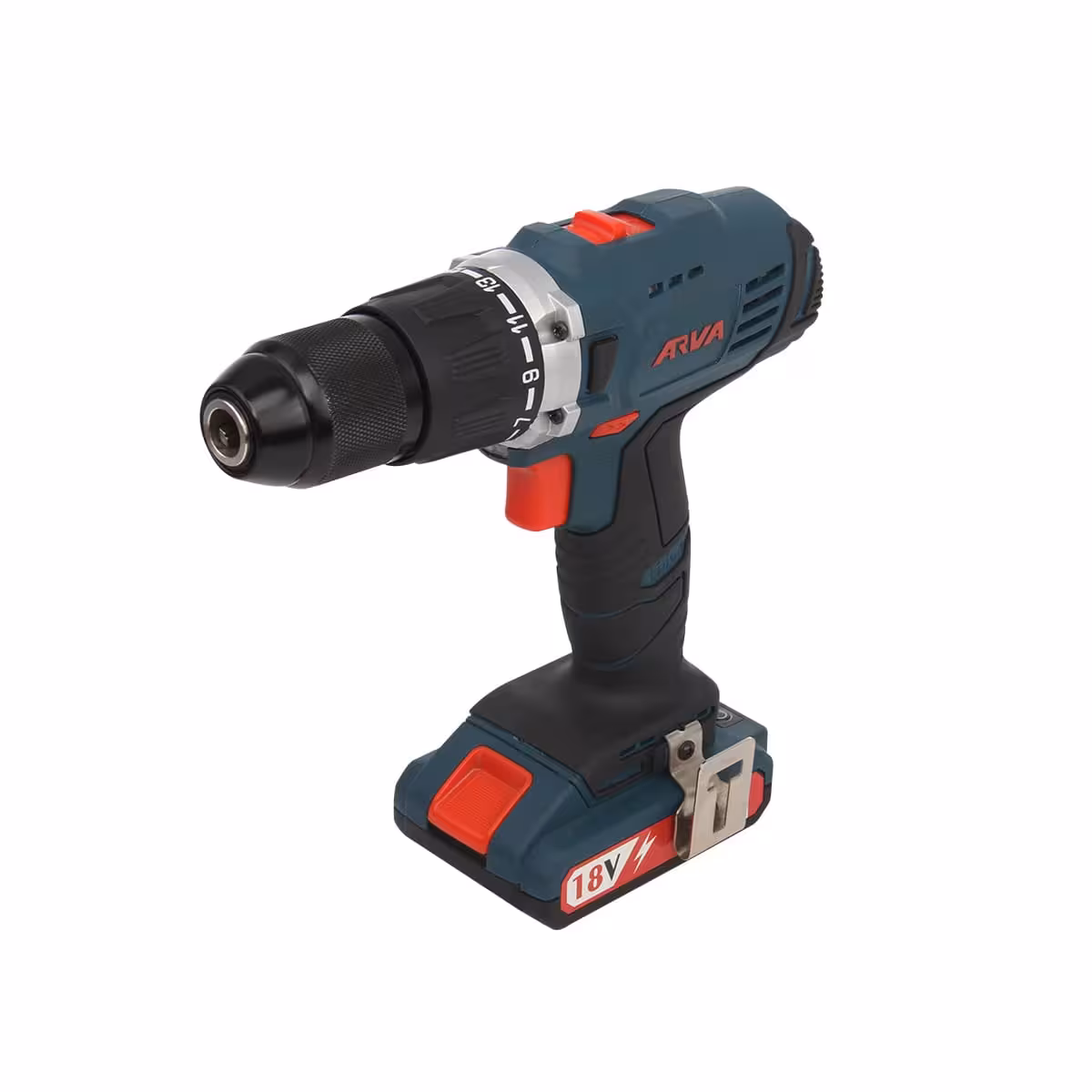 دریل پیچ گوشتی شارژی چکشی 18 ولت آروا مدل 5814