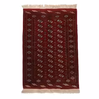 فرش قدیمی دستباف نیم متری مدل ترکمن کد 4030578