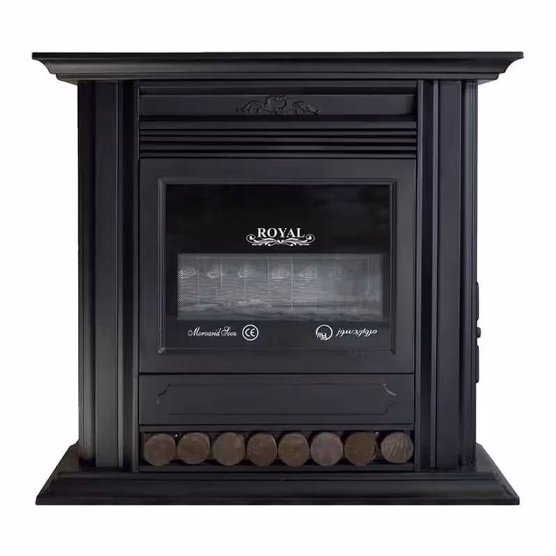 بخاری طرح شومینه مروارید سوز 28000 مدل رویال