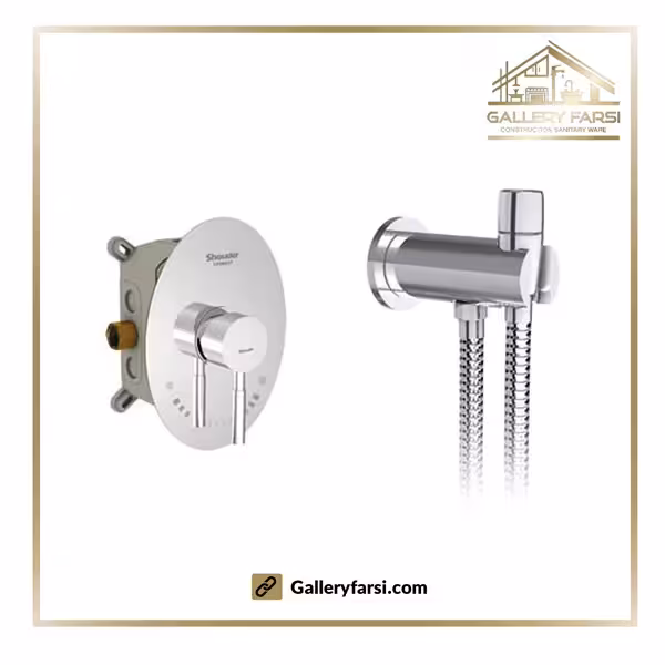 شیر توکار توالت شودر مدل روگن کروم