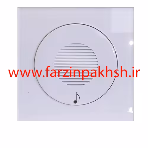 پریز زنگ ملودی توکار دلند مدل آوا پلکسی قاب سفید