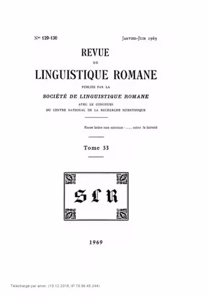 خرید و دانلود نسخه کامل کتاب Revue de linguistique romane