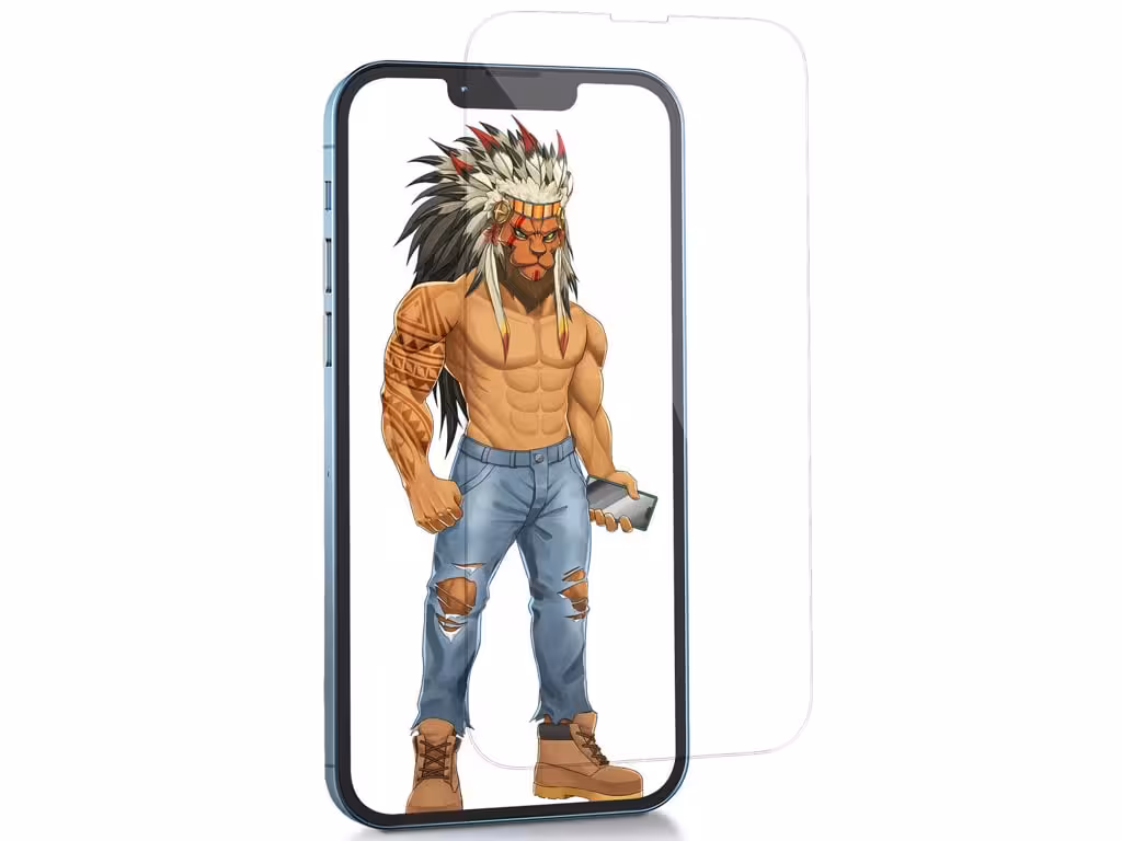 محافظ صفحه نمایش شیشه ای آیفون 13 و 13 پرو گرین Green iPhone 13/13 Pro Clear Plus Full Transparent Glass