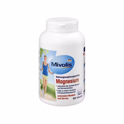 قرص منیزیوم برند میوولیس شرکت dm تعداد 300 عدد