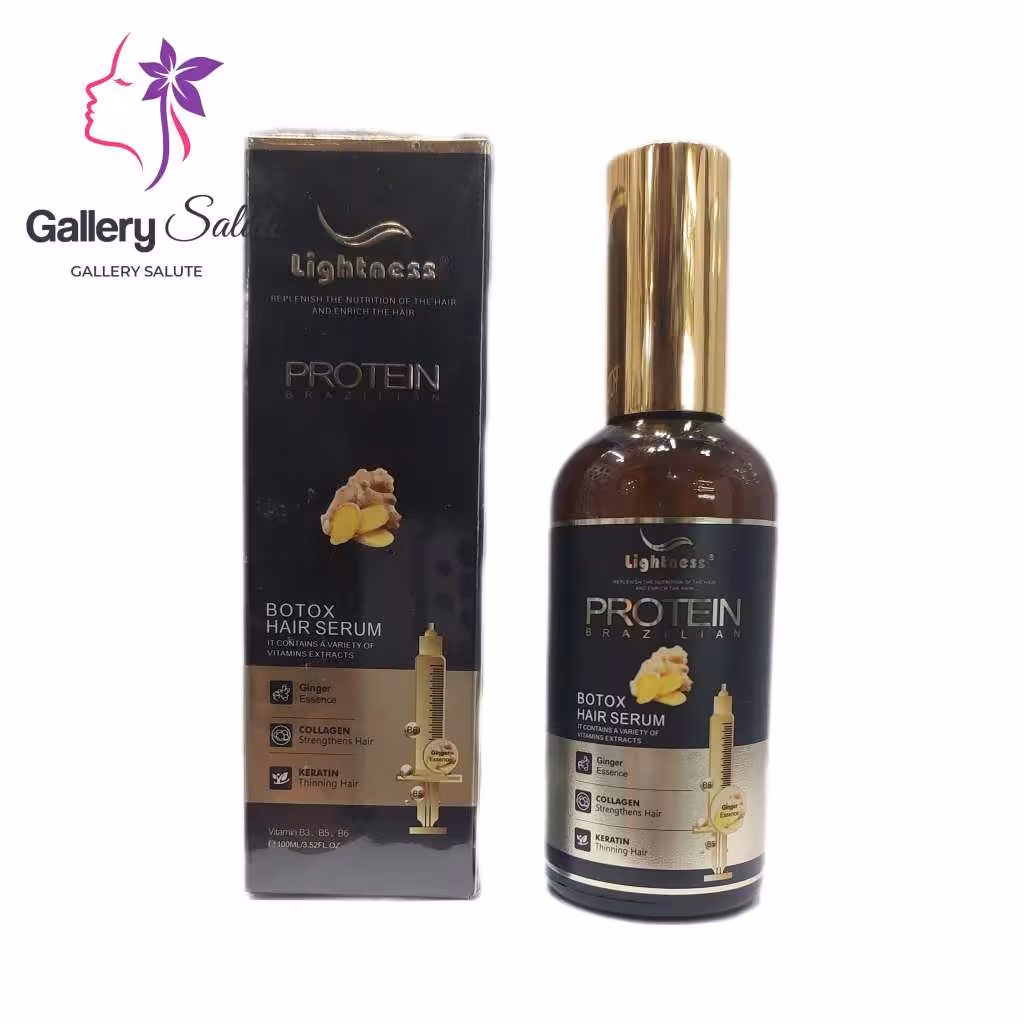 سرم موی بوتاکس پروتئین برزیلی لایتنس 100 میلی Lightness protein brazilian botox hair serum