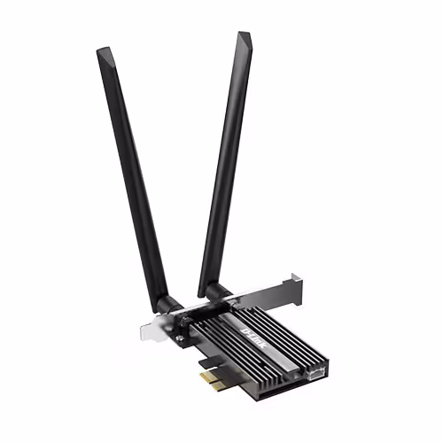 کارت شبکه DLINK DWA-X586E AX5400 WI-FI 6E Bluetooth 5.2 PCIe Adapter - تکنو لینک 148
