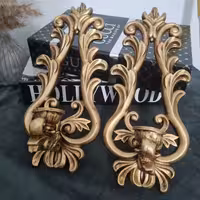 شمعدان دیواری مدرن طرح تاج مجموعه دو عددی