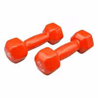 دمبل بدنسازی رکورد مدل Strong روکش دار وزن 2.5 کیلو گرم بسته دو عددی