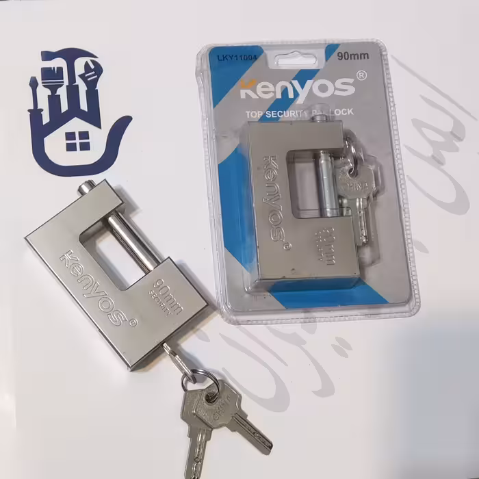 قفل کتابی کنیوس سایز 90 میلی متر جنس فولادی 