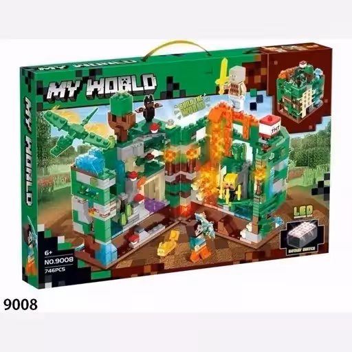 لگو ماین کرافت کد 9008 وارداتی دارای764 قطعه