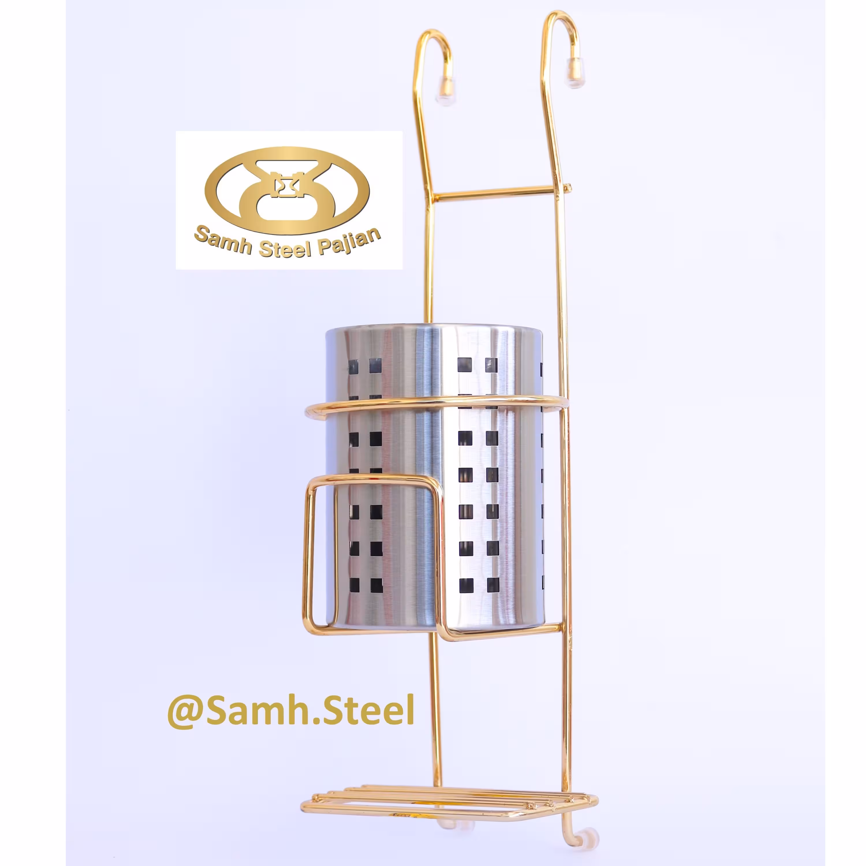 جاقاشقی تک جااسکاچدار لوکس طلایی کد SP3G-L1 برند Samh