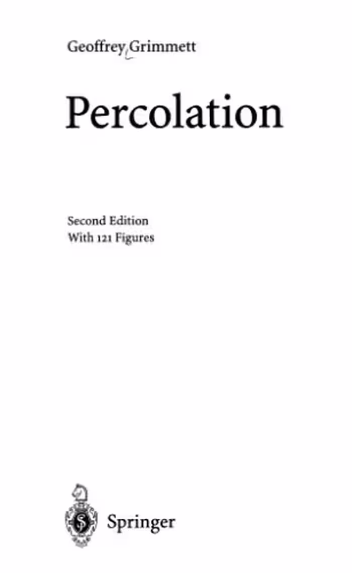 خرید و دانلود نسخه کامل کتاب Percolation