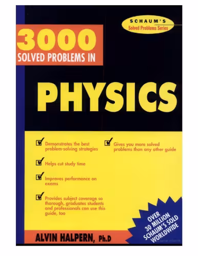 خرید و دانلود نسخه کامل کتاب 3000 solved problems in physics