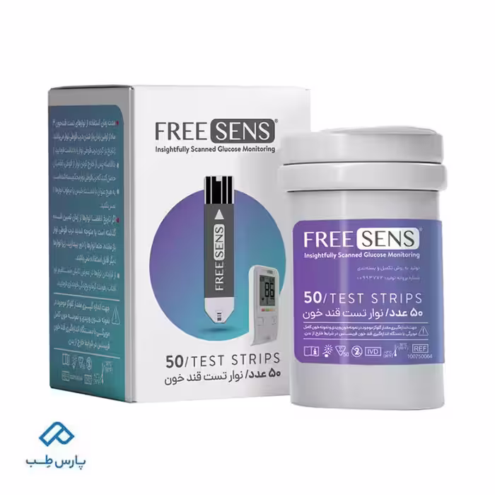 نوار تست قند خون فریسنس مدل FS-TS50 بسته 50 عددی