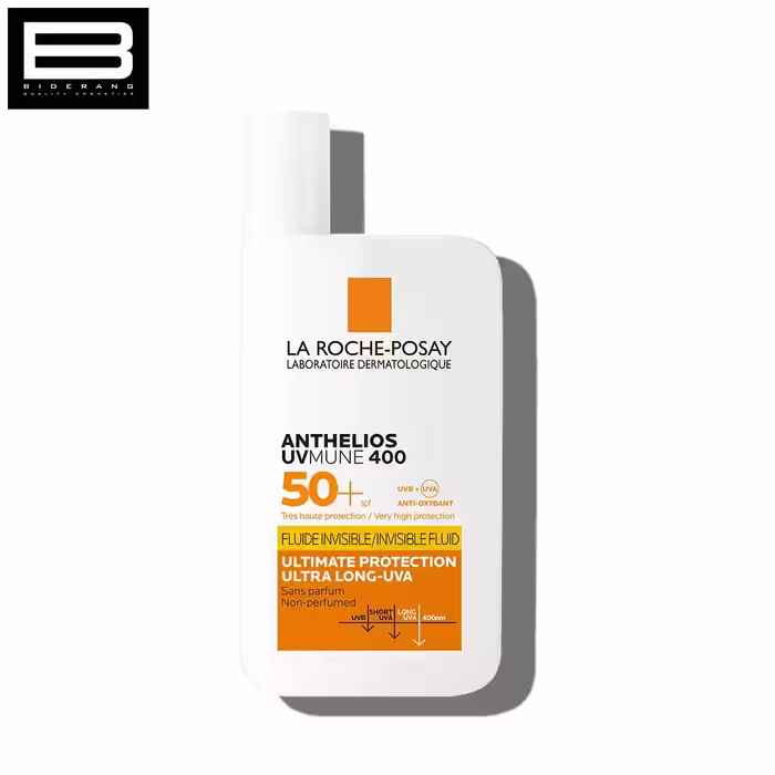 فلوئید ضد آفتاب پوست چرب لاروش پوزای SPF 50 مدل Anthelios UVmune 400 حجم 50ml