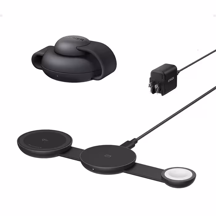 شارژر بی سیم سه در یک انکر مدل Anker B25M8 Qi2
