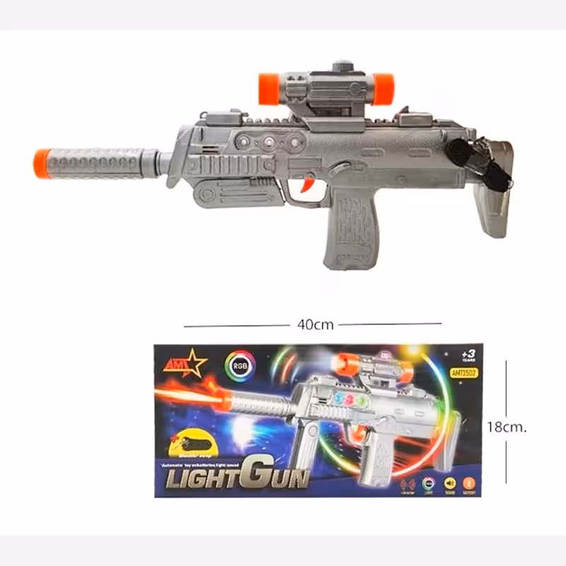 اسباب بازی تفنگ باطری خور موزیکال AMT3502