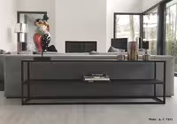 میز کنسول پشت مبلی چوب و فلز کد روستیک  8679