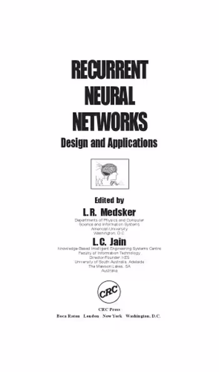 خرید و دانلود نسخه کامل کتاب Recurrent Neural Networks: Design and Applications