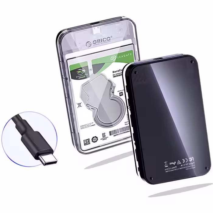 باکس هارد 2.5 اینچی HDD/SSD اوریکو DZ25C3-CR