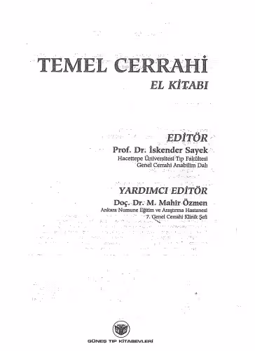خرید و دانلود نسخه کامل کتاب Temel Cerrahi El Kitabı