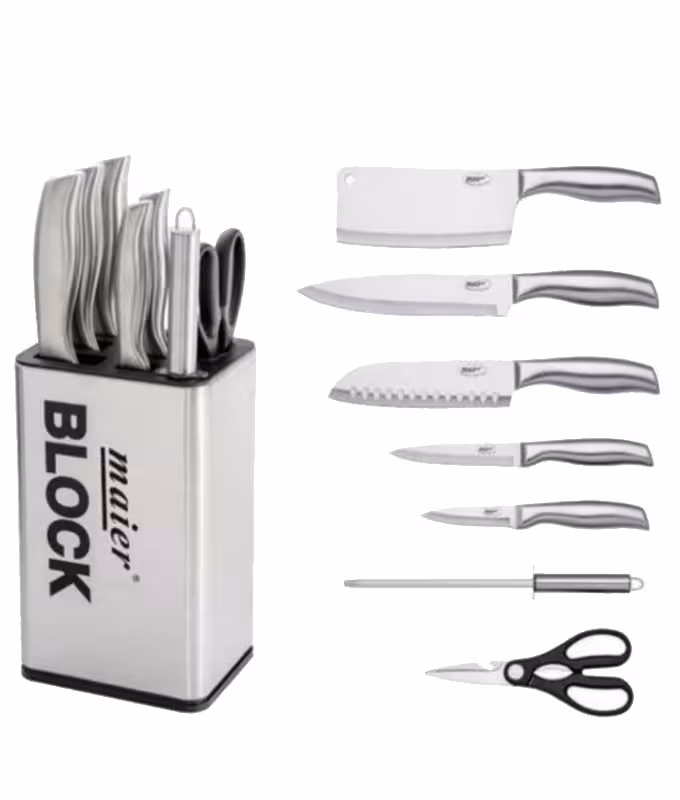 سرویس چاقو مایر دسته استیل مدل MR-56