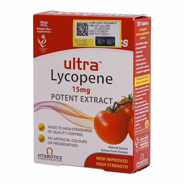 قرص اولترا لیکوپن ویتابیوتیکس | Vitabotics Ultra Lycopene