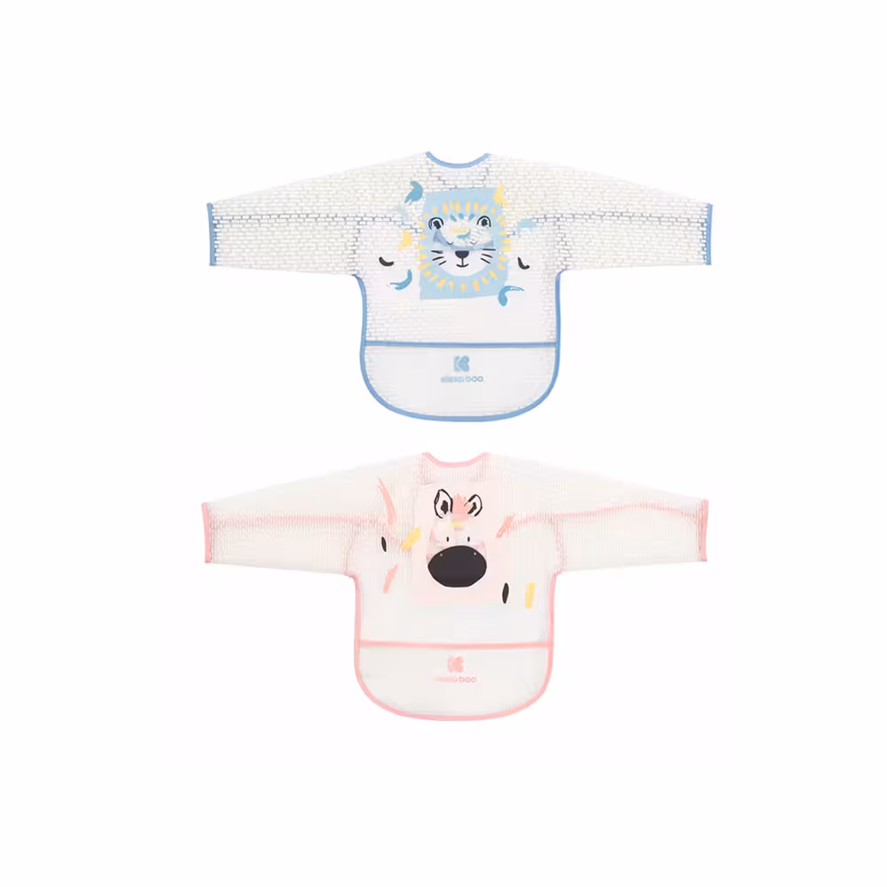 پیشبند مشمایی آستین دار نوزاد کیکابو Kikkaboo