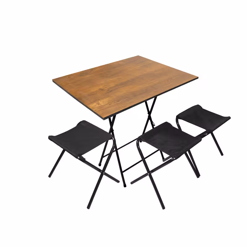 میز و صندلی سفری میزیمو مدل برزنتی کد 10531 مجموعه 4 عددی