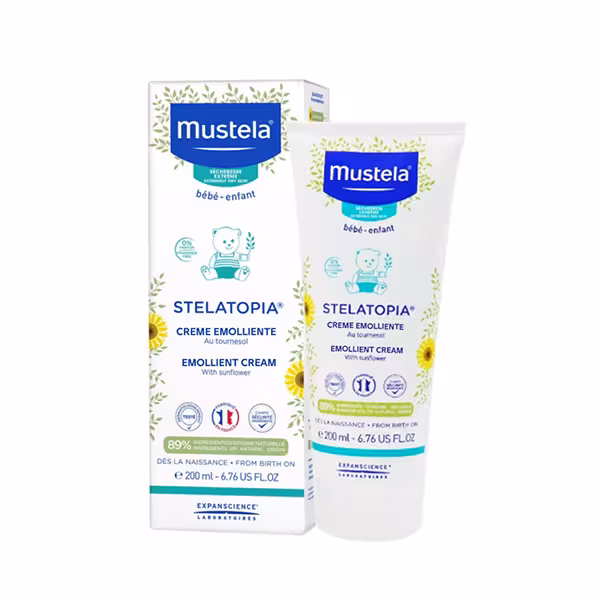 کرم نرم کننده موستلا استلاتوپیا برای پوستهای خشک حجم 200 میلی